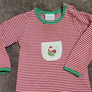 Squiggles by Charlie Festive Red Striped Bodysuit